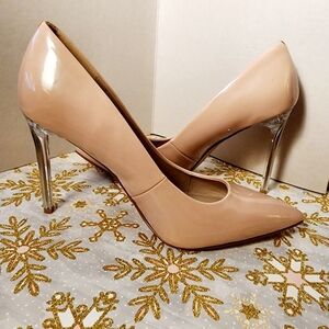 Mix No. 6 Tan Heels with Sleek Pointed Toe